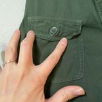 Splendid  Womens Green Sleeveless Fringe Hem Crosshatch Mini Shift Dress Size S Photo 2