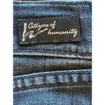 Citizens of Humanity  Blue Medium Wash Stretch High Rise‎ Wide Leg Jeans Size 28 Photo 7