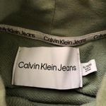 Calvin Klein Green cropped Streetwear crop sweatshirt sweater long sleeve mock neck XL Excellent condition Measurement in pics Photo 1