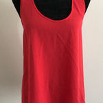Three Eighty Two  Women's Rosebud Red Sleeveless Racerback Tank Top, Size XS, NWT Photo 0