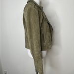 BLANK NYC  sl8 olive suede moto jacket Photo 3