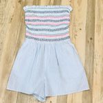 Crown & Ivy NWT Cabana by ™ Strapless Smocked Swim Romper Cover Up sz sma… Photo 6