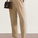 Everlane  The Tencel Way-High Taper Pant Ash Brown Size 12 Photo 0