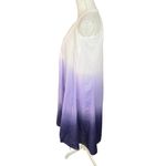 Sisley purple Ombre Bubble hem mini Dress Cotton summer sleeveless resort wear Size M Photo 2