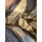 Y2K silver faux leather boho chic hobo satchel, slouchy shoulder bag Photo 10