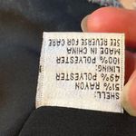 Talbots Vintage Black Crêpe-a- Georgette Floral Fancy Design Light Blaze… Photo 9