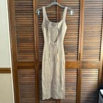 Emory park  Tan Ribbed Midi Dress Photo 1