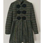 Anthropologie  Plenty By Tracy Reese Wool Blend Coat Size 4 Boho Artsy Unique Photo 0