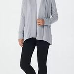 Cuddl Duds Comfortwear Gray Neutral Shawl Collar Cardigan Photo 9