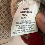 Woolrich  Tree Heart Print Sweater S Ramie Cotton‎ Button Cardigan Outdoorsy Photo 6