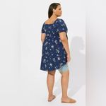 Torrid Babydoll Challis Lace Up Hi Low Top Photo 2