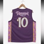 Her Universe Disney Tangled Princess Rapunzel Embroidered Women's Cropped Basketball Jersey Photo 2
