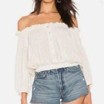 We The Free NWOT,  Dancing Till Dawn Off The Shoulder Crop Top White, Sz XS Photo 0