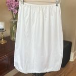 White Half Slip Midi Photo 1