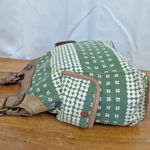 Lucky Brand Leather & Floral Canvas Shoulder Bag Photo 3