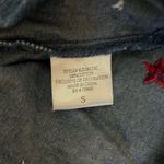 Como vintage  Embroidered Red White Blue Star Denim Button Down Shirt Size‎ Small Photo 3