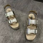 Free People  Follow Your Path Champagne Platform Sandals EU 38 Photo 1