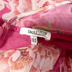 Sau Lee Freida Silk Dress Pink Floral Maxi Revolve Size US 4 Photo 3