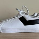 Pony Women's 8 White Black Faux Leather Low Top Lace Photo 4