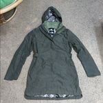 The North Face Camo Lined Laney Trench II Hooded Coat Jacket Olive Army Green M Photo 4