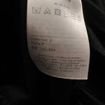 RED Valentino Black Pleated Peplum Sweatshirt Logo Tape Sleeves Designer Top S Photo 8