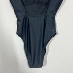 Madewell NEW  Black Second Wave Square Neck Tank One Piece Swimsuit Photo 2