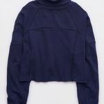 Aerie New Heights Navy Sweatshirt Size Xs Photo 2