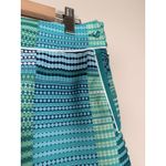 EP Pro Women's Skirt Blue Green Geometric Print Elastic Waist Size 10 Photo 1