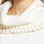 Eliza J NWT  Ivory Puff Ball Turtleneck Sweater‎ Dress Size XS Photo 5