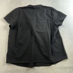 FIGS Women's L Top Maternity Chira Somotillo Black Pleated Keyhole Pockets Photo 10