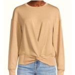 Magaschoni M  Scuba Twisted Front Long Sleeve Crewneck Pullover Top Casual Sz XS Photo 0