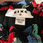 RIXO for target bright colorful floral off the shoulder maxi dress 24W/26W plus Blue Photo 7