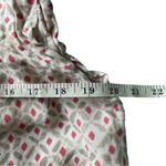 Loft Linen White Tan Coral Pattern Sleeveless Tank Top size Medium Photo 6