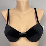 Vintage New Montgomery Ward Velvet Bra Size 34A Black Padded Push Up Underwire Photo 0