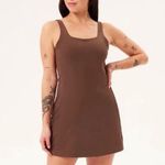 Girlfriend Collective  Tommy Skort Dress In Brown Photo 0