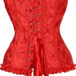 Amazon Red Corset Lace Top Photo 2