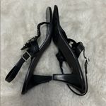 Tory Burch  Holly 2 Slingback Heeled Sandals Black Silver Photo 3