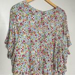 J. Jill Womens Dress Sz 3X Floral Ditsy Short Sleeve Stretch Layered‎ Blue Photo 4