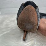 Badgley Mischka Monili gray glitter peep toe pumps Size 7.5 Photo 9