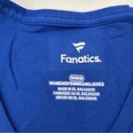 Fanatics Milwaukee Brewers MLB Baseball  Royal Blue Team V-Neck T-Shirt Women’s M Photo 4