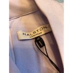 Halston Heritage Lavender Ice Twist Front Sheath Dress Size 10 Photo 2