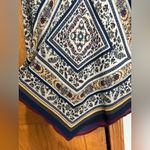 Heart soul  Geometric Print Blouse in Black, Cream, and Blue Photo 2