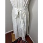 Womens Doen White Eyelet Sleeveless Maxi Nightgown Dress Medium‎ M Photo 5