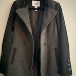 American Rag  Charcoal and Black Pea Coat Photo 2