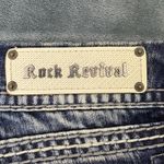 Rock Revival WOMENS  LYNKAI Crystal Rhinestone Stitched Easy Crop Jeans 32 Y2K Photo 6