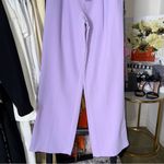 ZARA  Lilac Lavender Purple High Waist Wide Leg Tailored Trousers Photo 3