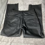 Topshop NWT  Black Coated Straight Leg Raw Hem Jeans W25 Moto Y2K 90’s Photo 4