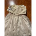 Hailey Logan  Champagne Sparkle Dress 7 8 Strapless Cocktail Party Prom Rushed Photo 4