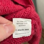 Icelandic designs red Cable Knit Sweater size medium Photo 7