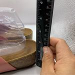 Sophia Milano  BIA made in Italy Sandals Rose Pink Flower Leather Slides  10 F5 Photo 3